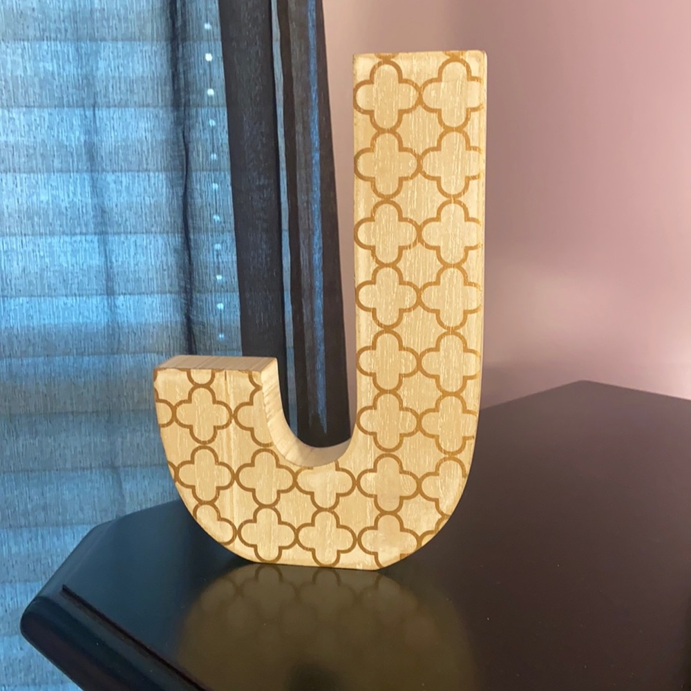 Gold Wooden ‘J’